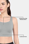 Zelocity High Impact Moisture Wicking Sports Bra - Wild Dove — thumbnail 7